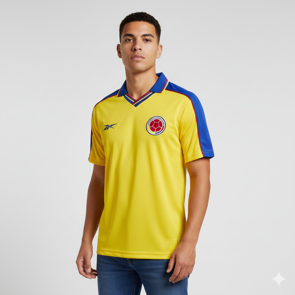 Camiseta Colombia 1998 Mundial Francia Retro