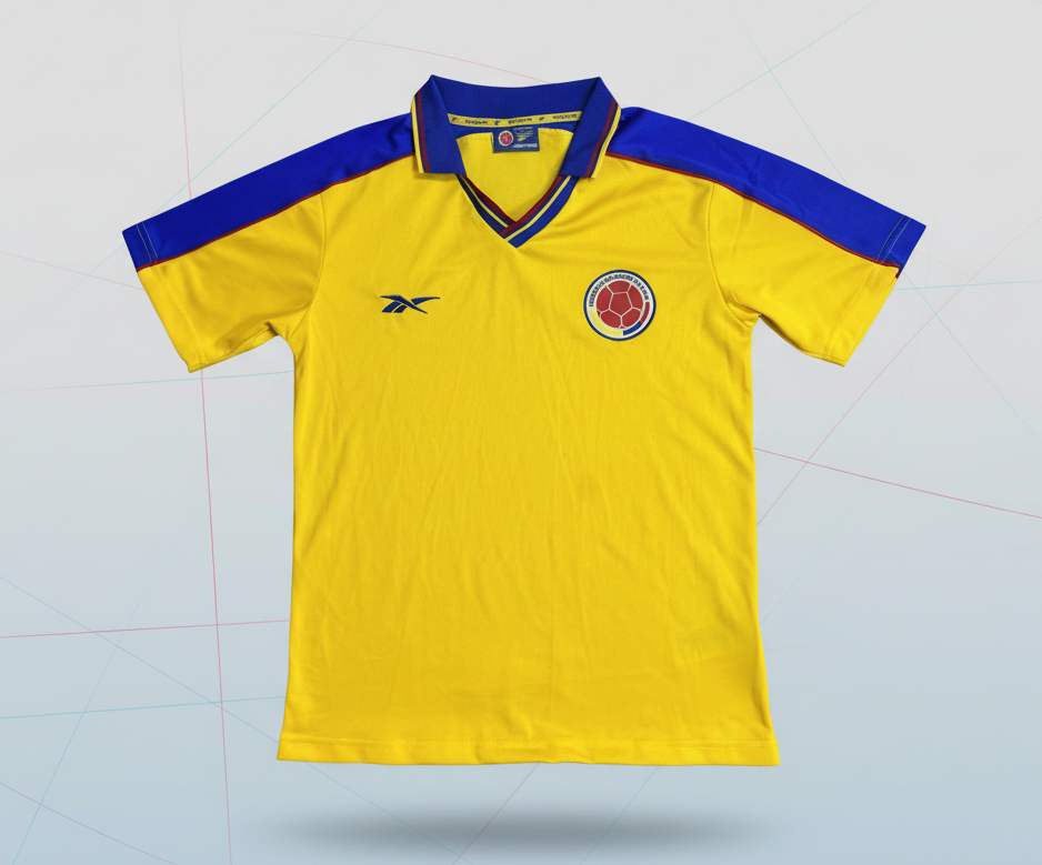 Camiseta Colombia 1998 Mundial Francia Retro