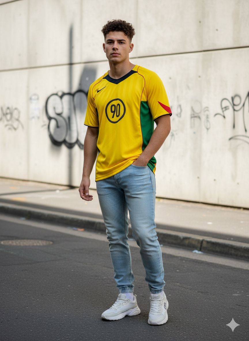 Camiseta Nike T90 Amarilla 2025