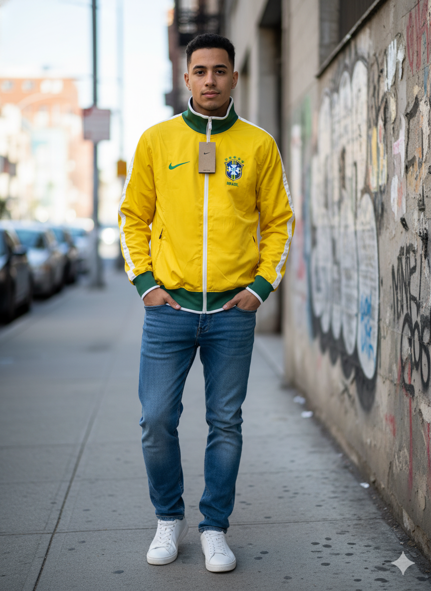 Cortavientos Brasil Selección - Retro Style