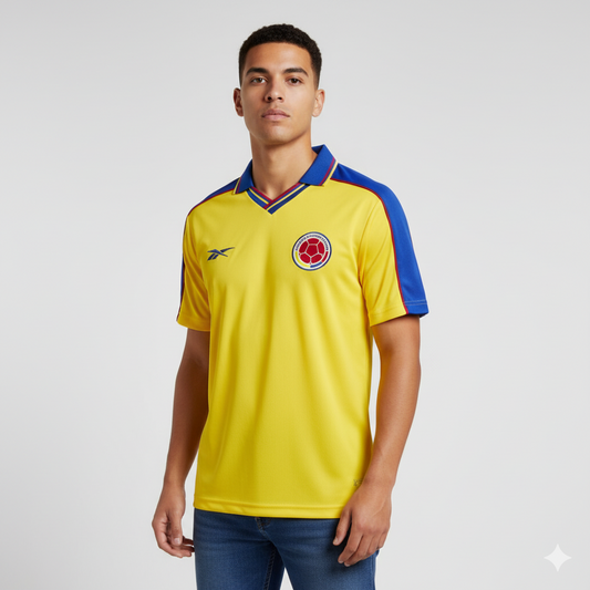Camiseta Colombia 1998 Mundial Francia Retro
