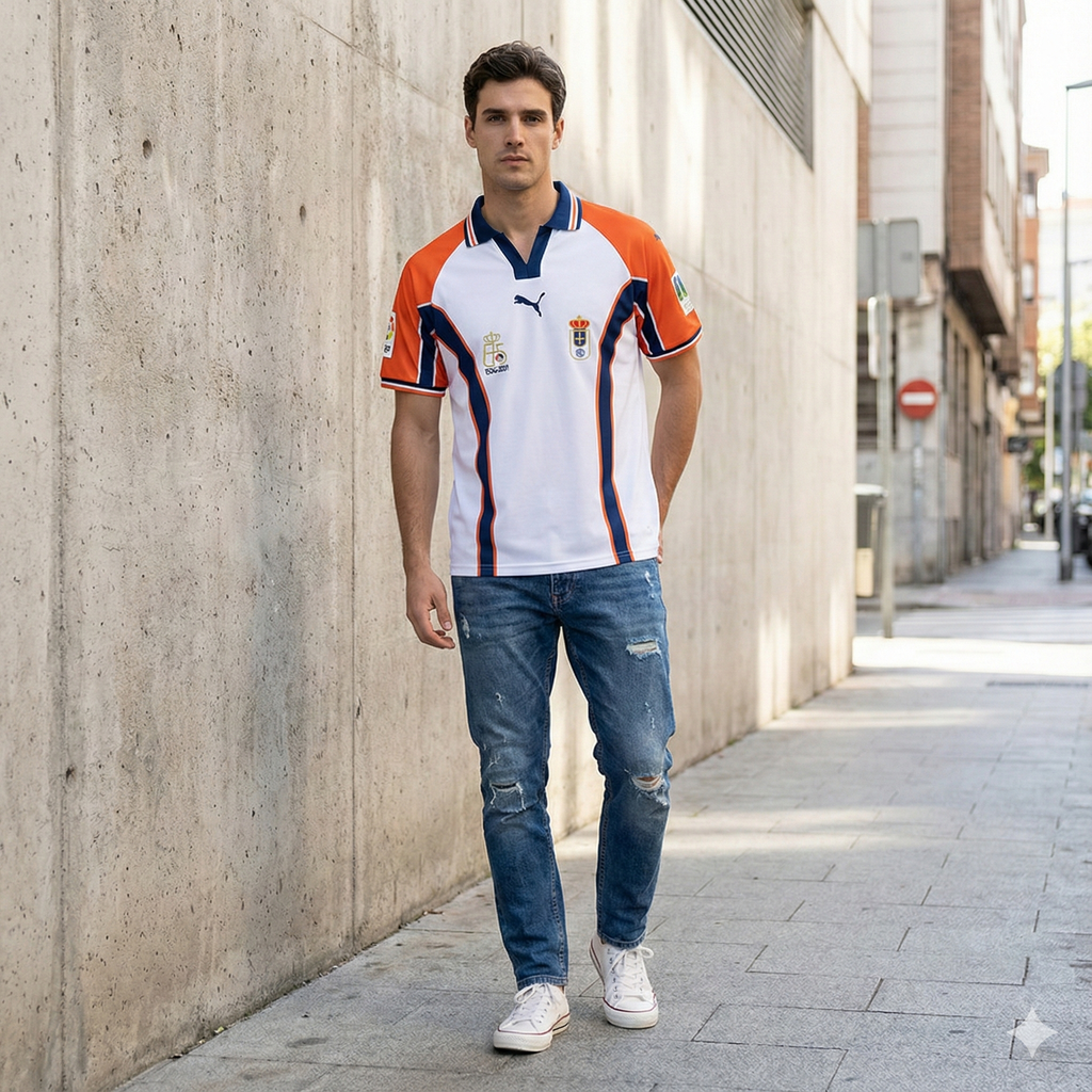 Camiseta Real Oviedo 2001 Segunda Equipación