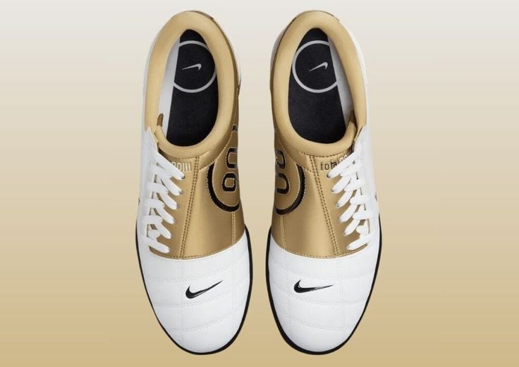 👟 Nike Total 90 III – White & Gold Edition 👑